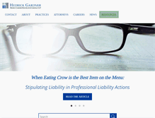 Tablet Screenshot of hedrickgardner.com